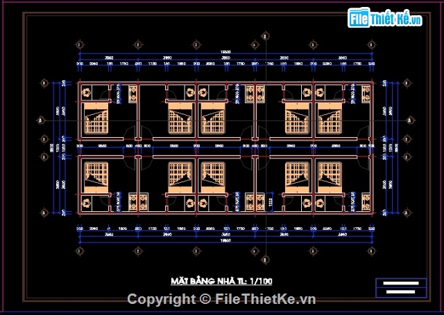 Phòng trọ,nhà trọ,Bản vẽ chi tiết